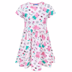 Peppa Pig - Robe - Fille (Blanc)