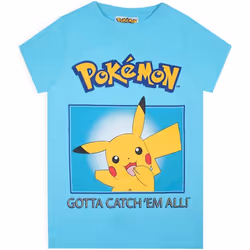 Pokemon - T-shirt GOTTA CATCH ´EM ALL! - Garçon (Bleu)