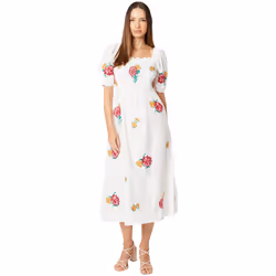 Dorothy Perkins - Robe mi-longue - Femme (Blanc cassé)