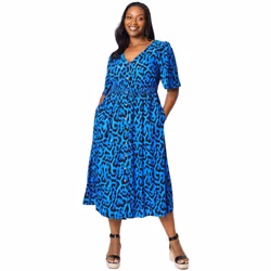 Dorothy Perkins - Robe mi-longue - Femme (Bleu)