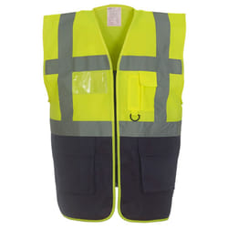 Yoko - Gilet EXECUTIVE - Adulte (Jaune / Bleu marine)