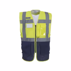 Yoko - Gilet haute visibilité EXECUTIVE - Homme (Jaune / Bleu marine)