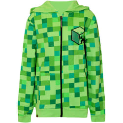 Minecraft - Veste à capuche - Garçon (Vert pixel)