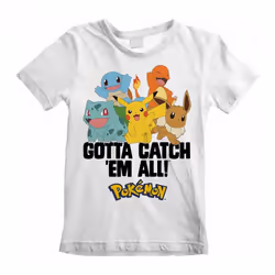 Pokemon - T-shirt GOTTA CATCH EM ALL - Enfant (Blanc)