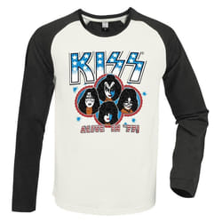 Kiss - T-shirt ALIVE IN ´77 - Adulte (Blanc / Charbon)
