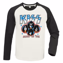 Kiss - T-shirt ALIVE IN ´77 - Adulte (Blanc / Charbon)
