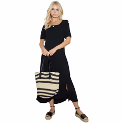 Dorothy Perkins - Robe mi-longue - Femme (Noir)