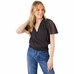 Dorothy Perkins - Blouse - Femme (Noir / Blanc)