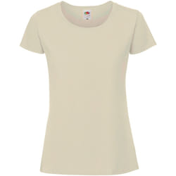 Fruit of the Loom - T-shirt PREMIUM - Femme (Beige)
