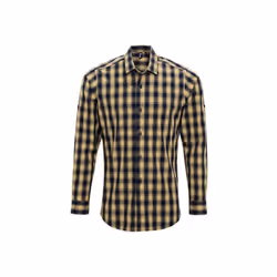 Premier - Chemise MULLIGAN - Homme (Brun-beige / Bleu marine)