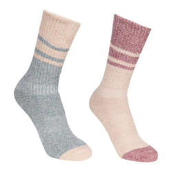 Trespass Hadley - Chaussettes de marche (2 paires) - Femme (Vert sombre / Blanc cassé)