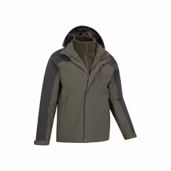 Mountain Warehouse - Veste imperméable DISTRICT EXTREME - Homme (Vert kaki)