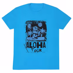Lilo & Stitch - T-shirt ALOHA TOUR - Adulte (Bleu)