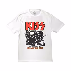 Kiss - T-shirt END OF THE ROAD YOU GOT THE BEST - Adulte (Blanc)