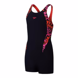 Speedo - Maillot de bain shorty - Fille (Bleu marine / Rose)