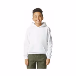Gildan - Sweat à capuche - Enfant (Blanc)