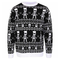 The Simpsons - Pull - Adulte (Noir / Blanc)