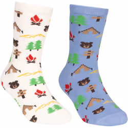 Trespass - Chaussettes CAMPING - Enfant (Bleu / Blanc cassé)