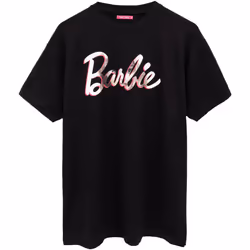 Barbie - T-shirt - Femme (Noir / Rose)