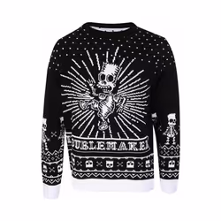 The Simpsons - Pull BAD TO THE BONE - Adulte (Noir / Blanc)