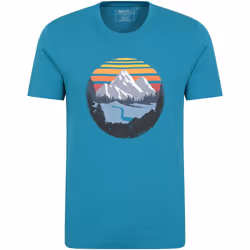 Mountain Warehouse - T-shirt TAKE A HIKE - Homme (Bleu pétrole)