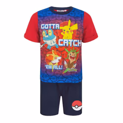Pokemon - Ensemble de pyjama court GOTTA CATCH 'EM ALL! - Garçon (Multicolore)