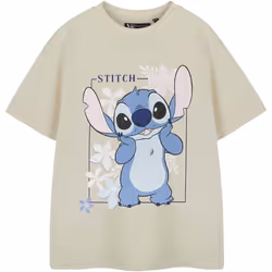 Lilo & Stitch - T-shirt - Fille (Blanc cassé)