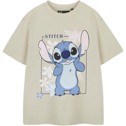 Lilo & Stitch - T-shirt - Fille (Blanc cassé)