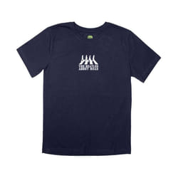 The Beatles - T-shirt MINI ABBEY ROAD CROSSING SILHOUETTE - Adulte (Bleu marine)