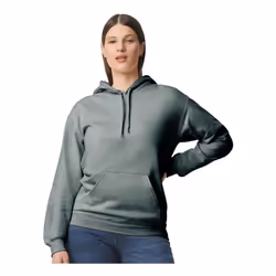 Gildan - Sweat à capuche - Adulte (Gris foncé chiné)