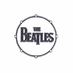The Beatles - Badge (Blanc / Noir)