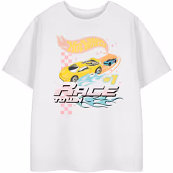 Hot Wheels - T-shirt RACE TO WIN - Garçon (Blanc)