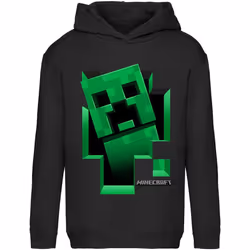 Minecraft - Sweat à capuche INSIDE - Enfant (Noir)