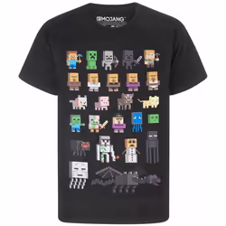 Minecraft - T-shirt - Enfant (Noir)