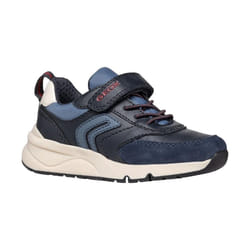 Geox - Baskets ROONER - Garçon (Bleu marine / Rouge foncé)