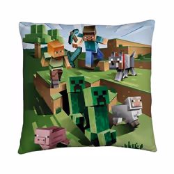 Minecraft - Coussin (Vert / Bleu / Marron)