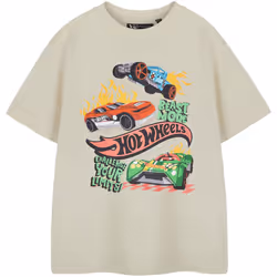 Hot Wheels - T-shirt BEAST MODE - Garçon (Blanc cassé)