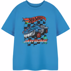 Hot Wheels - T-shirt JAWSOME - Garçon (Bleu)