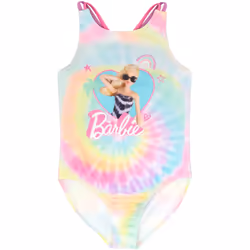 Barbie - Maillot de bain - Fille (Rose / Bleu / Jaune)