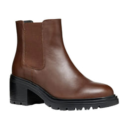 Geox - Bottines DAMIANA - Femme (Marron foncé)