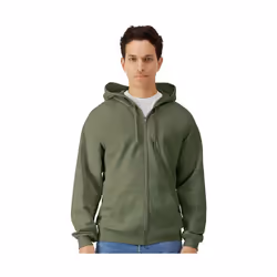 Gildan - Veste à capuche SOFTSTYLE - Homme (Vert kaki)