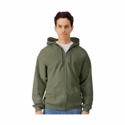 Gildan - Veste à capuche SOFTSTYLE - Homme (Vert kaki)