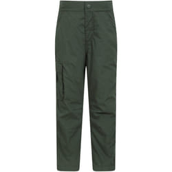 Mountain Warehouse - Pantalon de randonnée TREK - Enfant (Vert kaki)