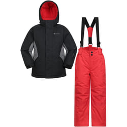 Mountain Warehouse - Ensemble Blouson et pantalon de ski - Enfant (Noir vif)