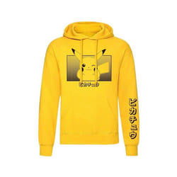 Pokemon - Sweat à capuche KATAKANA - Adulte (Jaune)