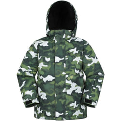 Mountain Warehouse - Blouson de ski MOGAL - Enfant (Vert foncé)