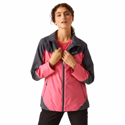 Regatta - Veste imperméable BOSFIELD - Femme (Flamant rose / Gris phoque)