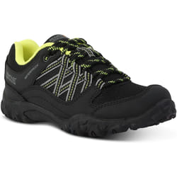 Regatta - Chaussures de marche EDGEPOINT - Enfant (Noir / Vert néon)