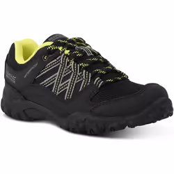 Regatta - Chaussures de marche EDGEPOINT - Enfant (Noir / Vert néon)