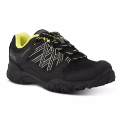 Regatta - Chaussures de marche EDGEPOINT - Enfant (Noir / Vert néon)